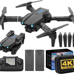E99 Mini Drone Con Cámara 4K, Drones Control Plegable Remoto de visualización con 2 Baterías, 5G WIFI, Posicionamiento del Flujo óptico, Dron para Principiantes, Adolescentes y Adultos Regalo