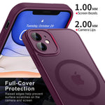 Funda Magnética iPhone 11 [Compatible con Magsafe][Lleno Cámara Proteccion], Carga Inalámbrica, Carcasa Antigolpes