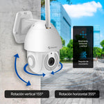 STEREN CCTV-235 Cámara de Seguridad Wi-Fi Full HD 1080p robotizada con seguidor de Movimiento para Exterior, visión Nocturna, Audio bidireccional