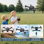 E99 Mini Drone Con Cámara 4K, Drones Control Plegable Remoto de visualización con 2 Baterías, 5G WIFI, Posicionamiento del Flujo óptico, Dron para Principiantes, Adolescentes y Adultos Regalo